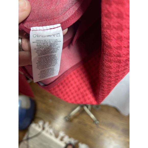 Cabi Celebration Jacket Coat Red Houndstooth Ruffle Size S Small - Picture 8 of 10